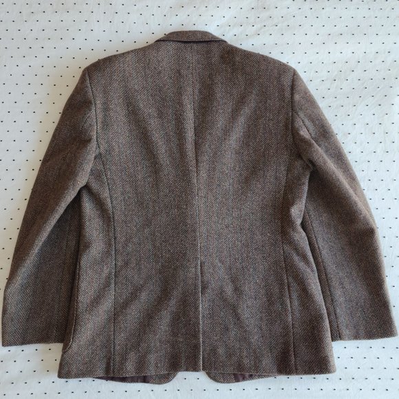 Men's Harris Tweed Blazer, Jack Fraser Jacket made with Scottish Wool, Size L - Picture 2 of 6
